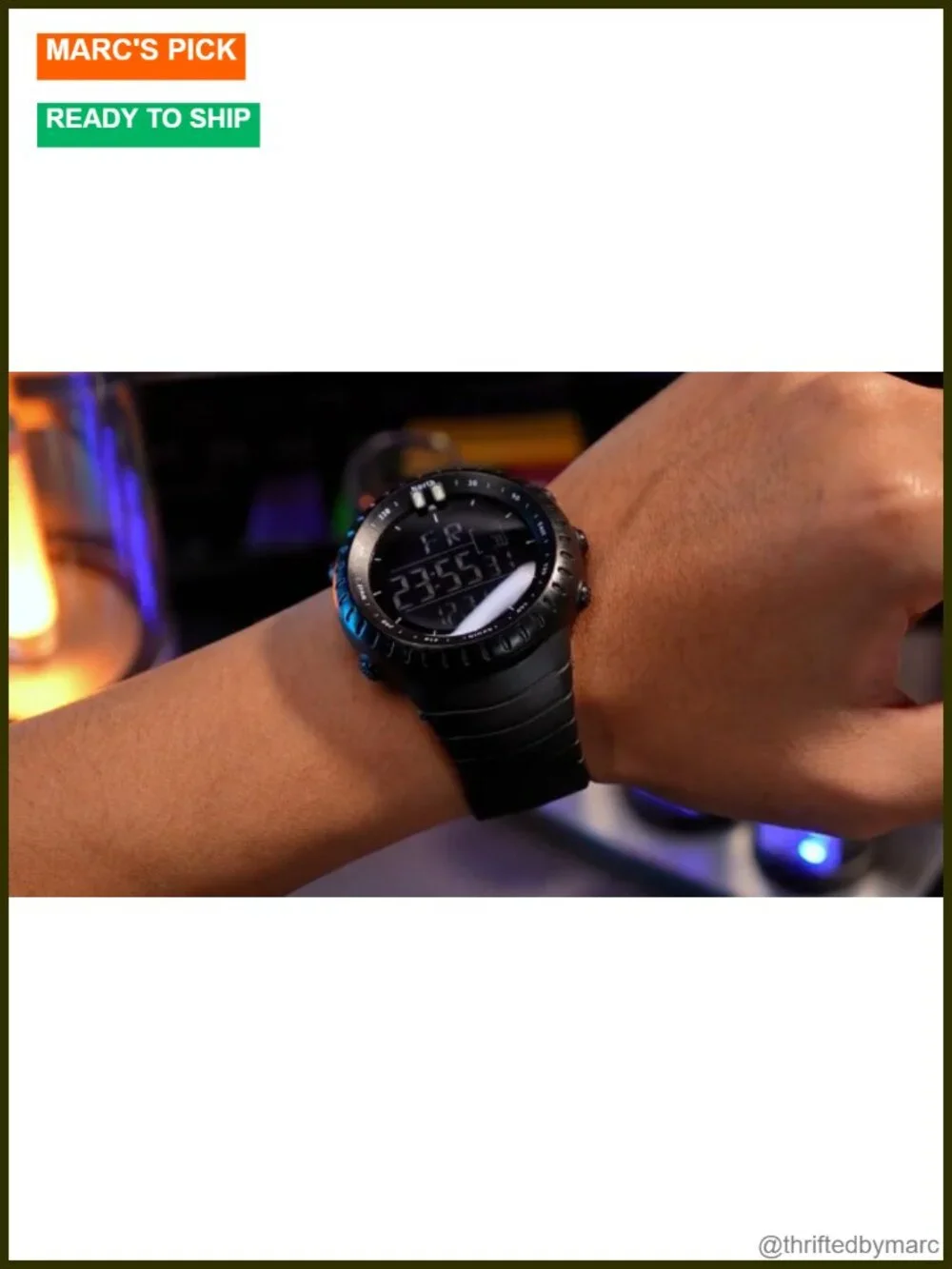 Military Digital Watch with Stopwatch Alarm Date Multi Function Men's Waterproof